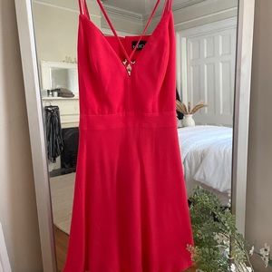 NBD x The Naven Twins Red Mini Dress. Size Medium.